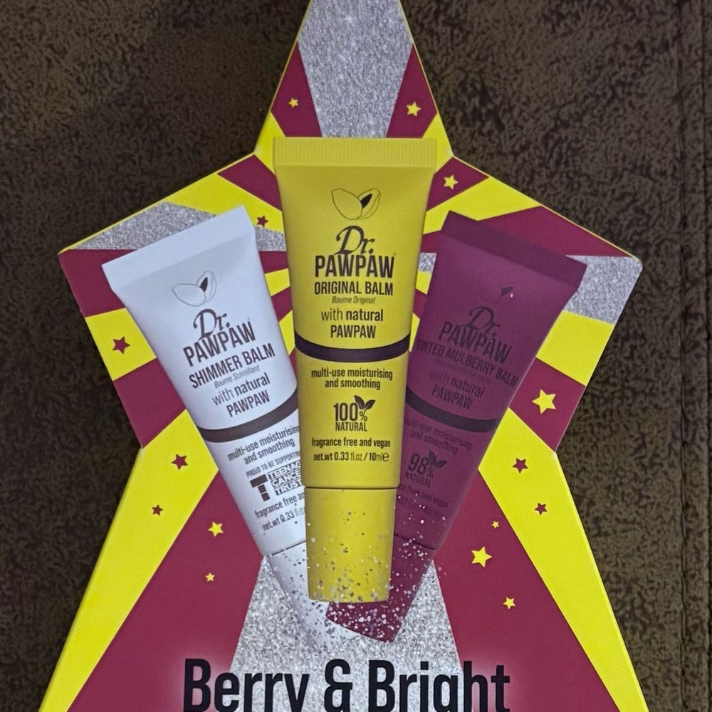 Dr. PawPaw Berry & Bright Trio Lip Balms - NEW